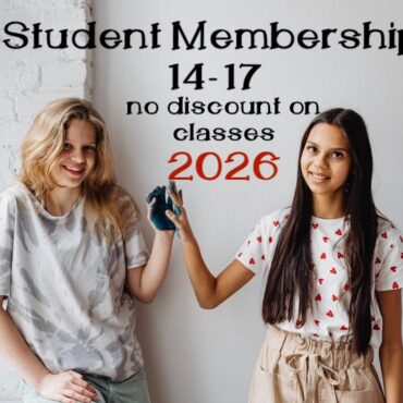 2026 Student Membership - no discounts on classes with this membership